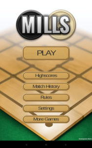 iMills Main Menu